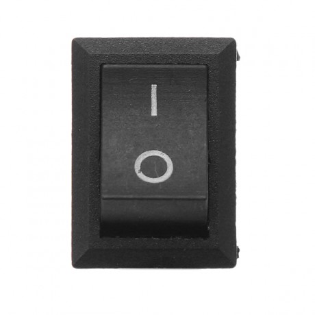 10pcs Rocker Switchs Copper Boat Rocker Switch 2-Pin Plastic Button ON/Off SPST