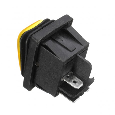 1Pcs 16A 250V 4Pin Waterproof Rocker Switch With Lamp Light Dpst On/Off