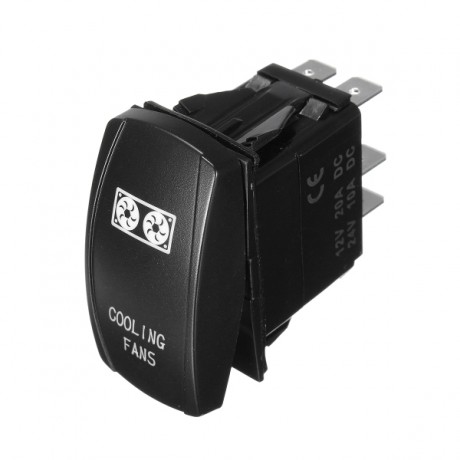 IP68 12-24V 5Pin ON / OFF Rocker Switch LED Cooling Fan Rocker Switch Rocker Toggle Switch