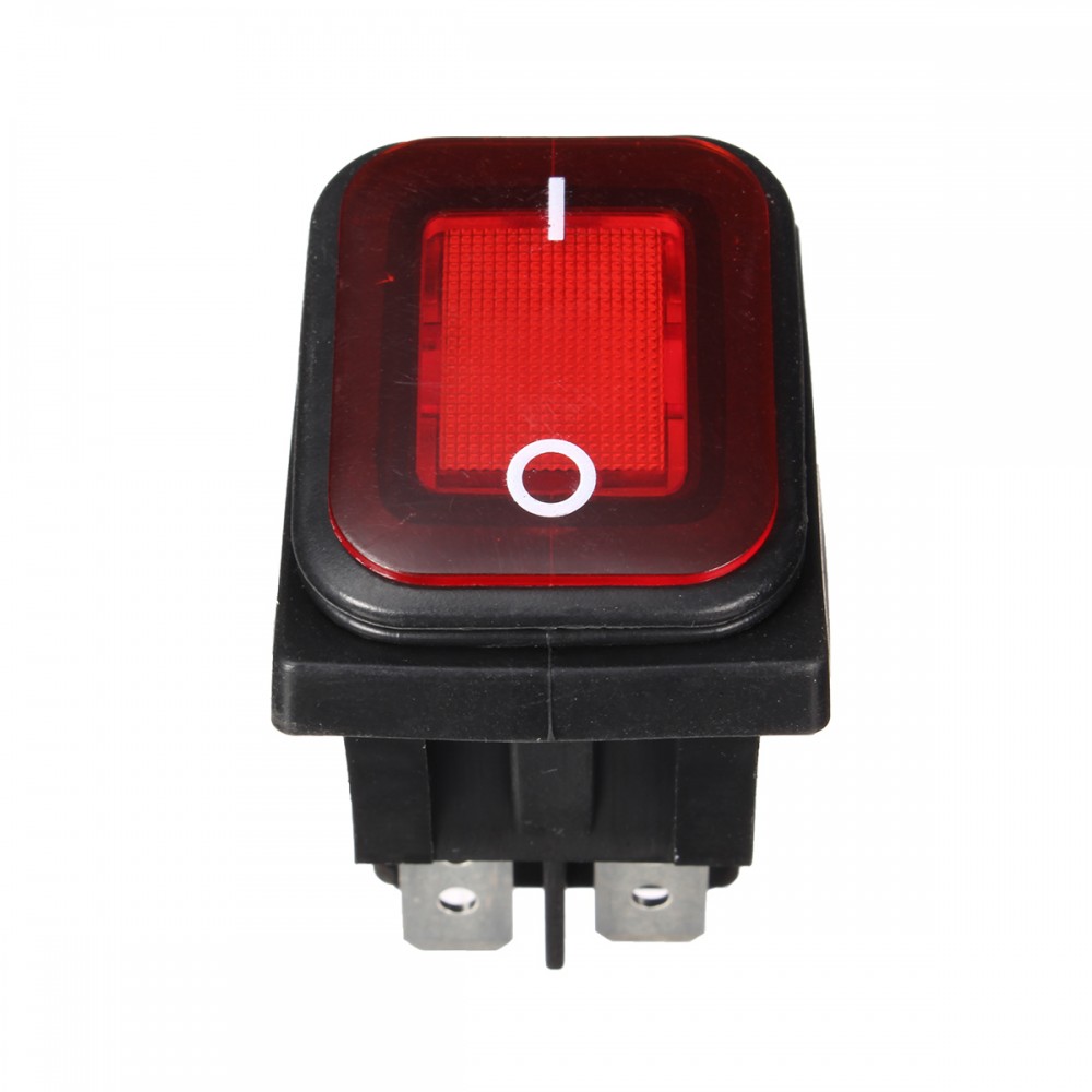 WA2P-10 Waterproof Boat Type 4 Feet with Red Light Switch Rocker Rocker Switch