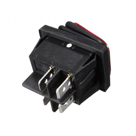 WA2P-10 Waterproof Boat Type 4 Feet with Red Light Switch Rocker Rocker Switch