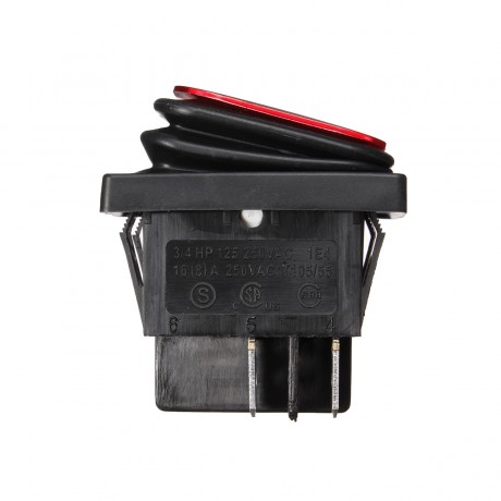 WA2P-10 Waterproof Boat Type 4 Feet with Red Light Switch Rocker Rocker Switch