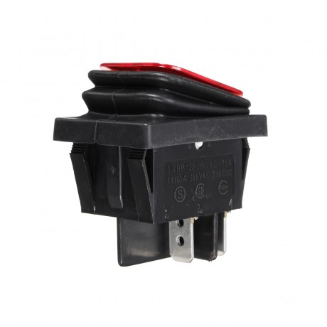 WA2P-10 Waterproof Boat Type 4 Feet with Red Light Switch Rocker Rocker Switch