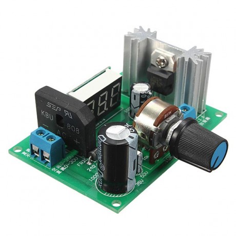 LM317 Adjustable Voltage Regulator Step Down Power Supply Module With LED Meter