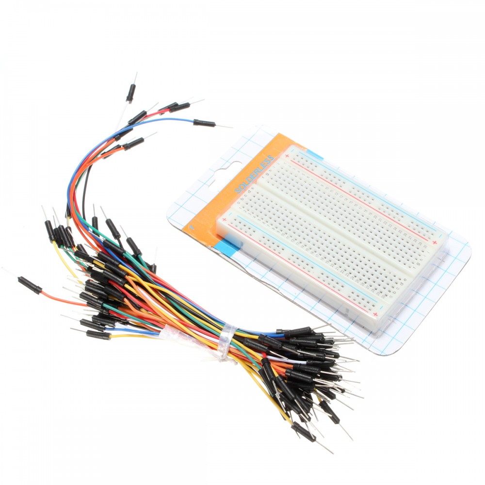 3pcs Prototype Board 400 Hole Breadboard + 195pcs Breadboard Jump Cable