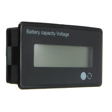 12V/24V/36V/48V 8-70V LCD Acid Lead Lithium Battery Capacity Indicator Digital Voltmeter