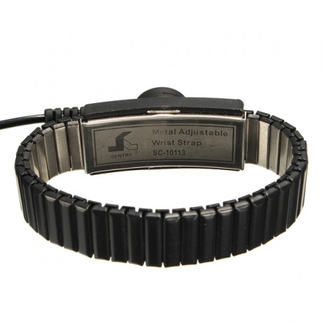 Anti Static ESD Adjustable Wrist Strap Discharge Band Ground Metal Bracelet