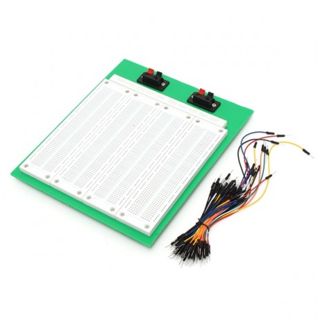 2860 Tie Points Solderless PCB Breadboard With Switch + 65Pcs Jumper Wire Cable