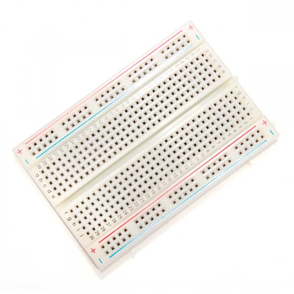 10Pcs 8.5 x 5.5cm White 400 Holes Solderless Breadboard