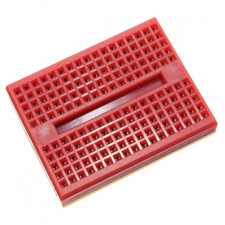 10Pcs Red 170 Holes Mini Solderless Prototype Breadboard