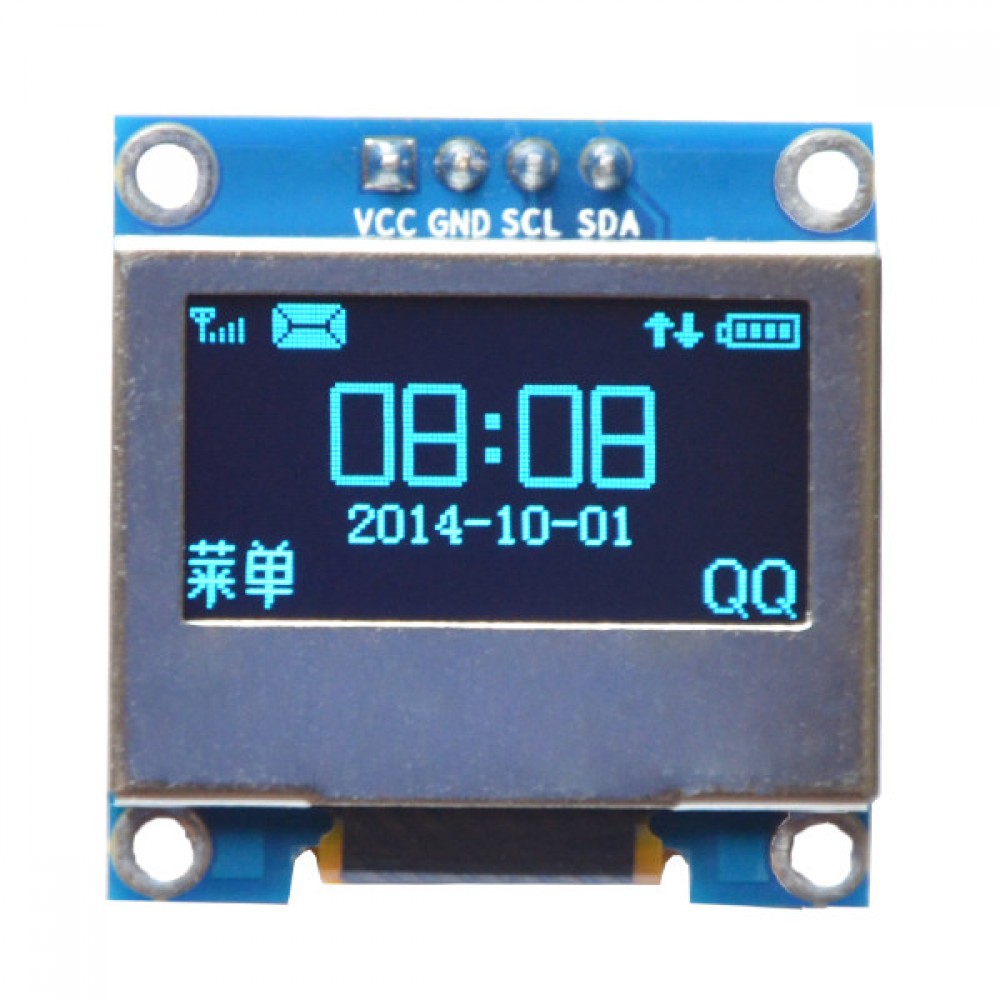 0.96 Inch 4Pin Blue IIC I2C OLED Display With Screen Protection Cover Module