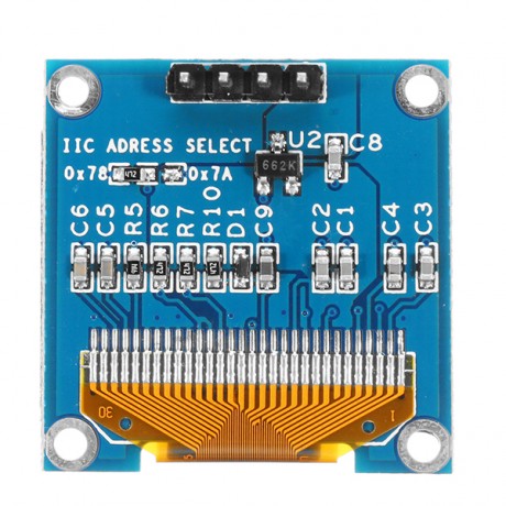 0.96 Inch 4Pin Blue IIC I2C OLED Display With Screen Protection Cover Module