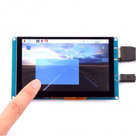 5 Inch 800*480 Resolution HDMI Capacity Touch Screen Support USB Control For Raspberry Pi