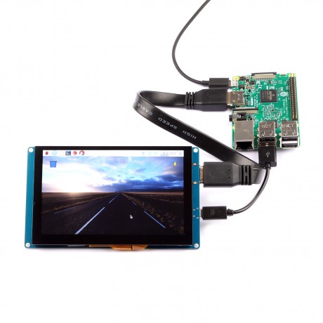 5 Inch 800*480 Resolution HDMI Capacity Touch Screen Support USB Control For Raspberry Pi