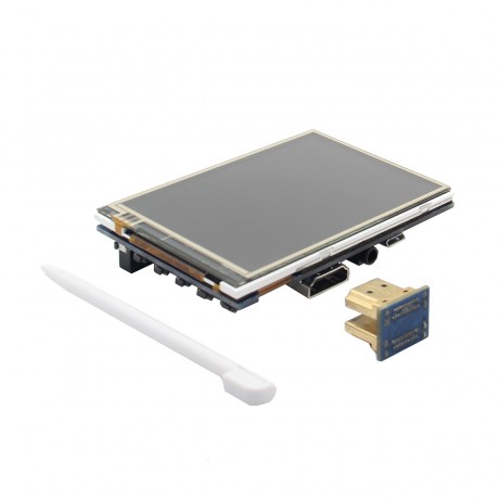 3.5 Inch HDMI Touch Screen 480&#215;320@60fps + Acrylic Case Kit For Raspberry Pi 3 Model B / 2 Model B