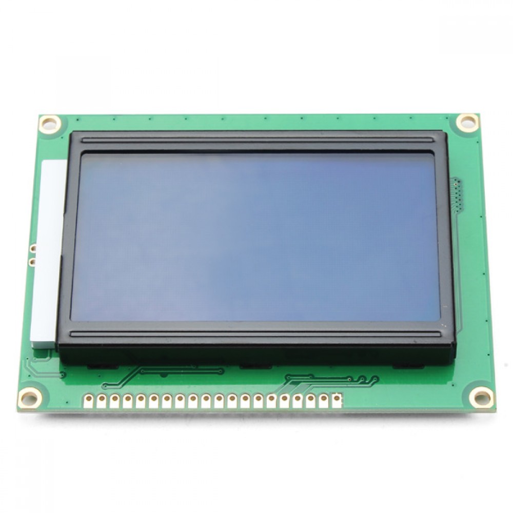 3Pcs 12864 128 x 64 Graphic Symbol Font LCD Display Module Blue Backlight