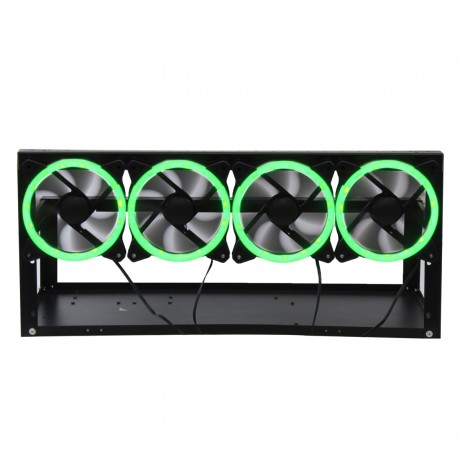 6 GPU Open Air Frame Mining Rig Aluminum Stackable Case Mining Machine Frame