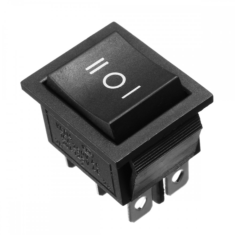 250V AC 6 Pin 3 Position Momentary Rocker Switch Hoist Boat ON-OFF-ON Switch