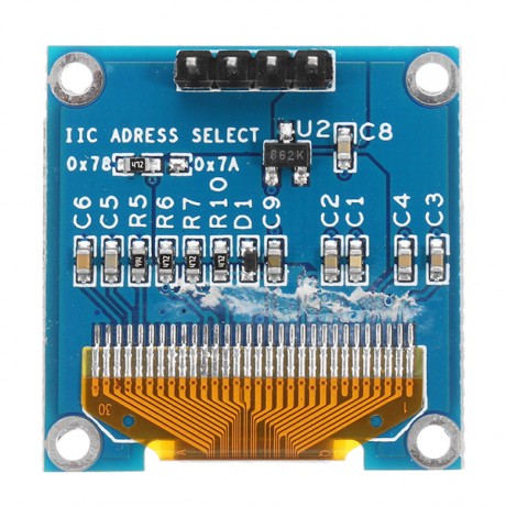 0.96 Inch 4Pin White LED IIC I2C OLED Display With Screen Protection Cover